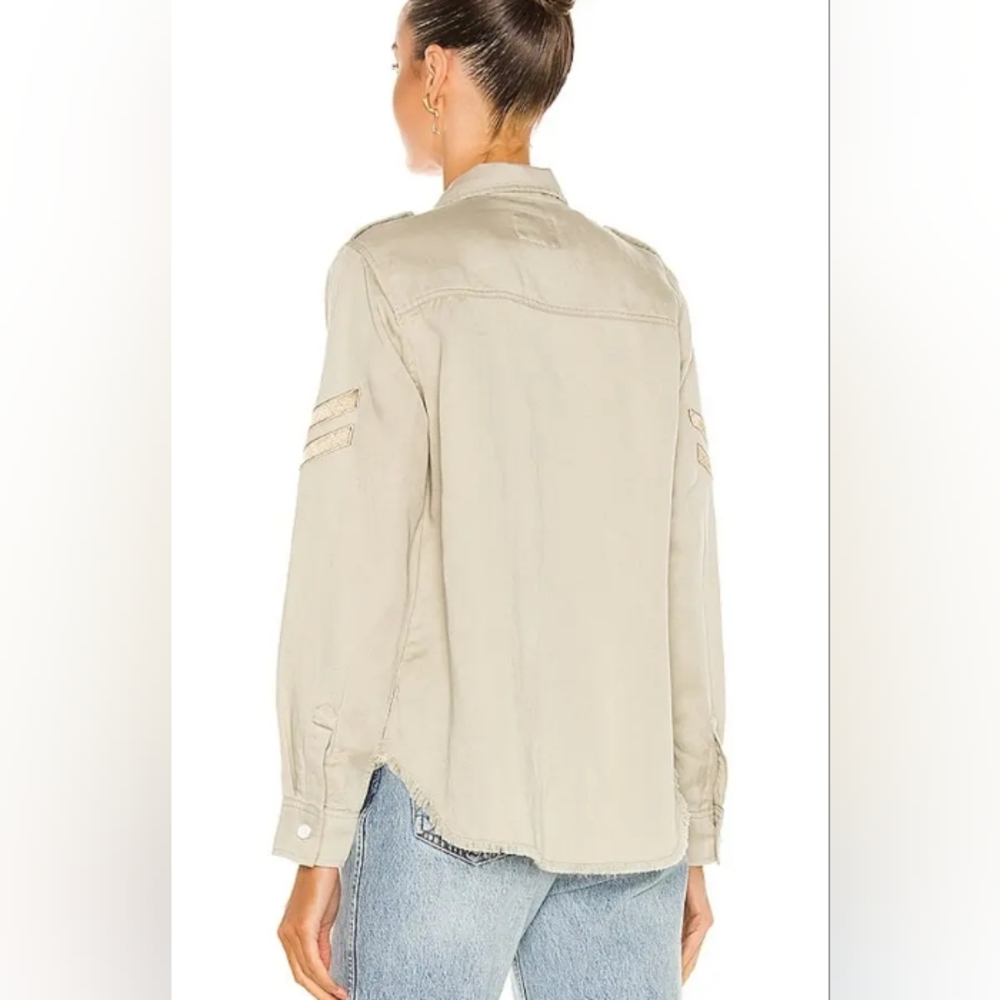 Rails Revolve Conrad Military Jacket in Pistachio Arrow Patch - Picture 2 of 16